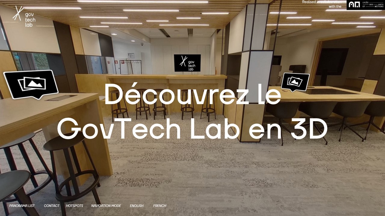 GovTech Lab tour en 3D - Nouvelle fenêtre